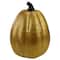 Northlight; Orange & Gold Diamond Patterned Halloween Pumpkin Tabletop Decoration; Category:Decor Pumpkins; Image:2